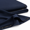 NABAT Navy Blue Wash & Wear Unstitched Suit