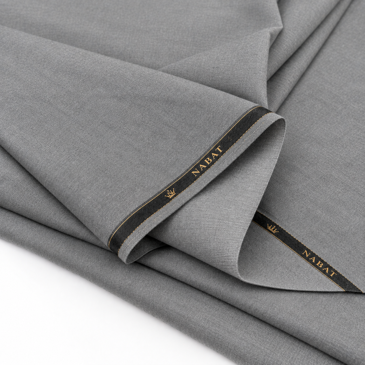 NABAT Light Grey Wash & Wear Unstitched Suit