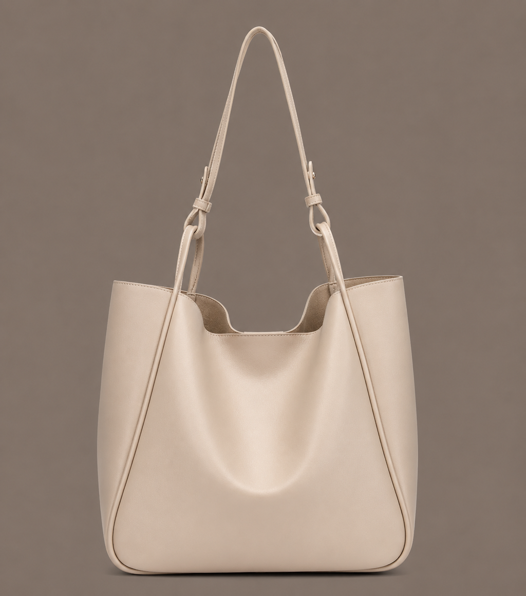 LuxeCarry Large Capacity PU Leather Tote Bag