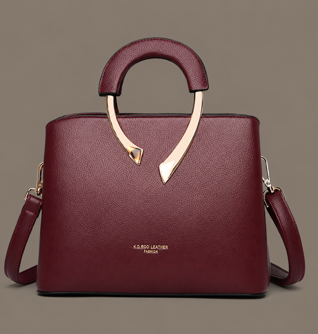 LuxeCarry "Muse" Structured Leather Tote