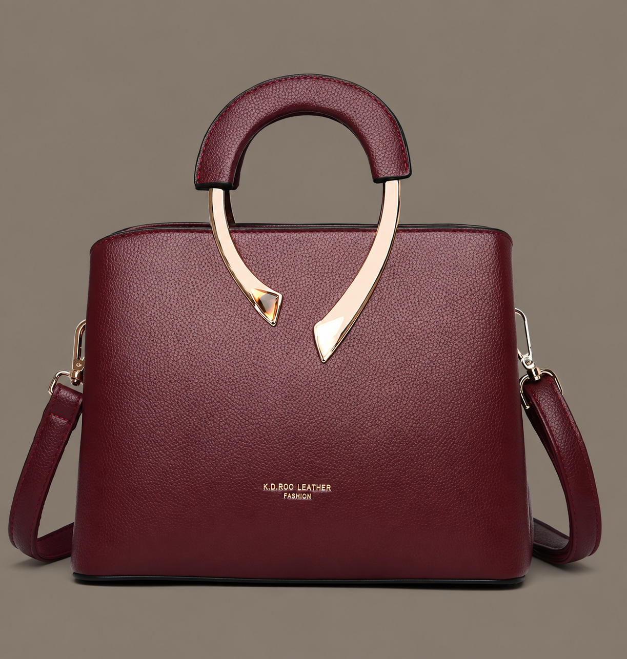 LuxeCarry "Muse" Structured Leather Tote
