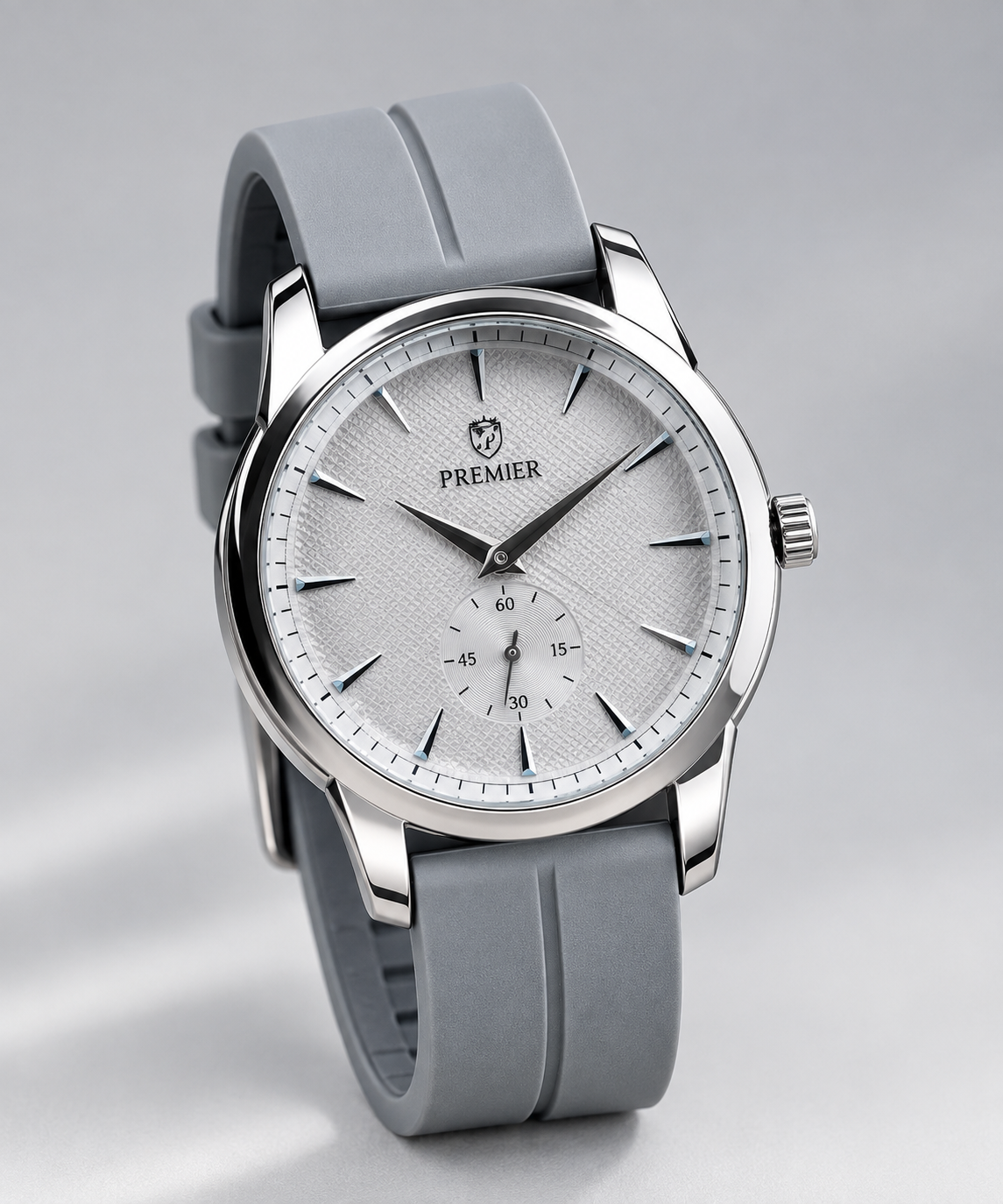 Luxury Minimalist Sub-Dial Silicone Strap Men's Watch