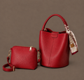LuxeCarry High-End PU Leather Bucket Bag