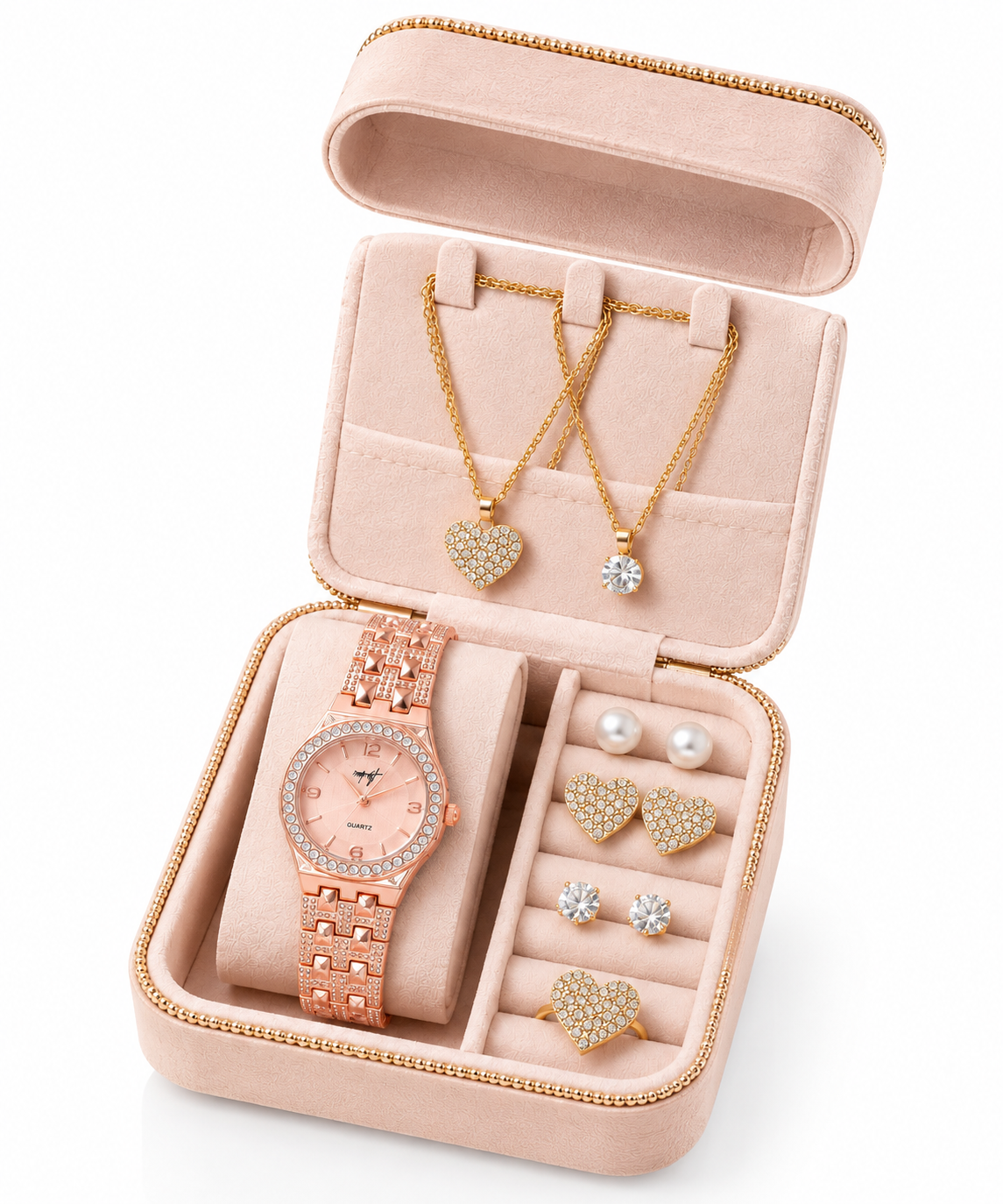 NABAT Luxury Women's Watch & Jewelry Gift Box Set