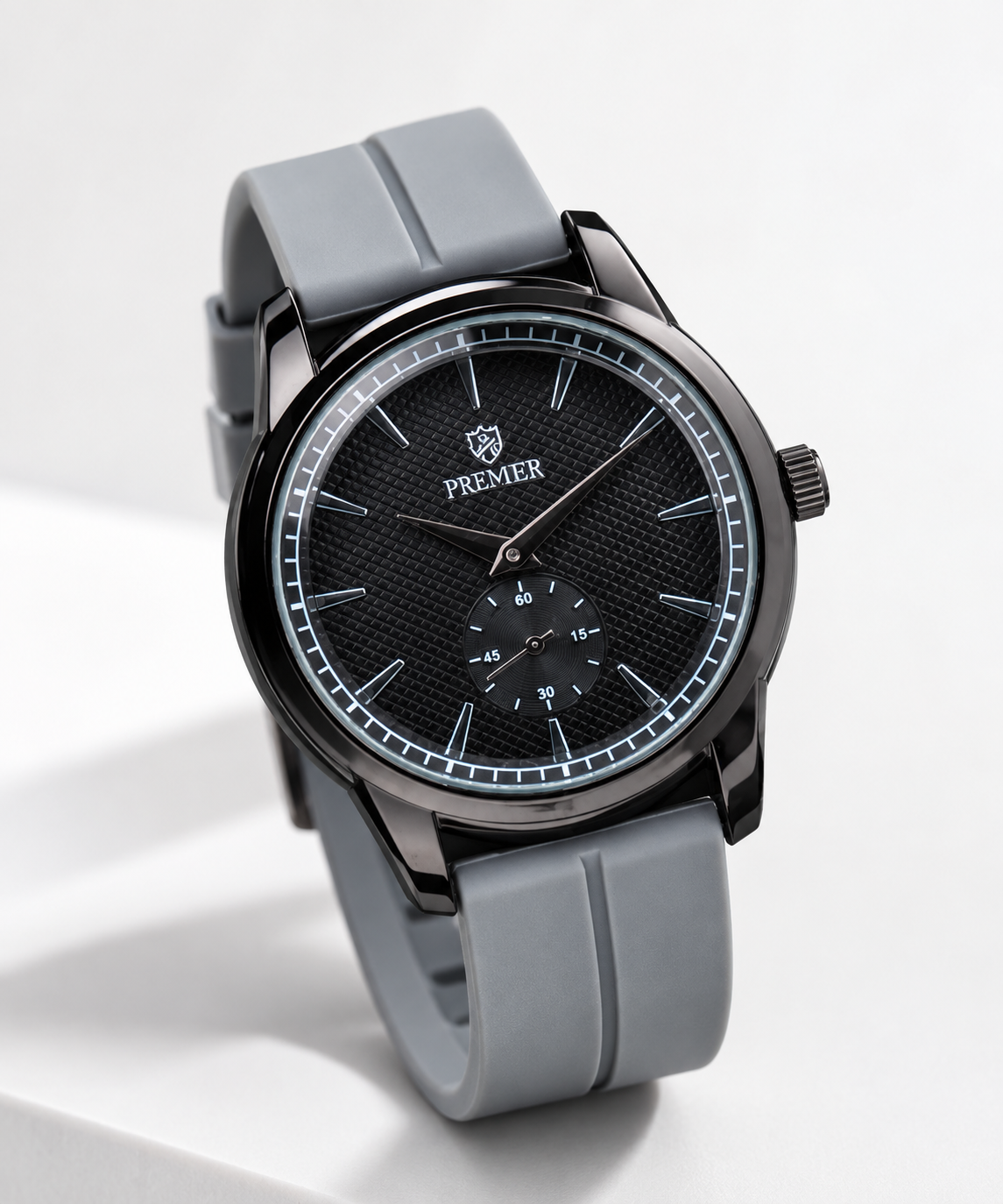 Luxury Minimalist Sub-Dial Silicone Strap Men's Watch