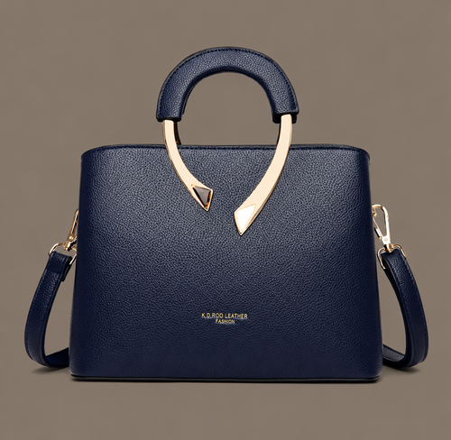 LuxeCarry "Muse" Structured Leather Tote