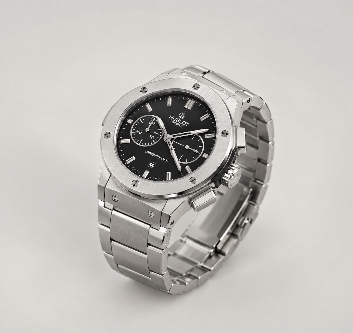 NABAT Executive Luxury Steel Chronograph Men's Watch