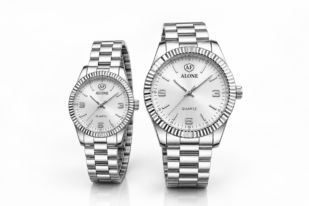 NABAT Classic Two-Tone Couple Watch Set