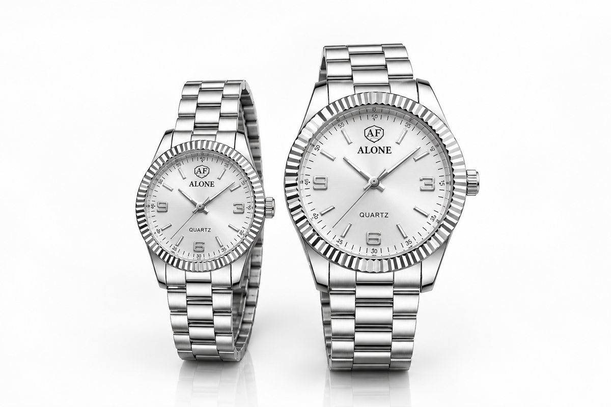 NABAT Classic Two-Tone Couple Watch Set